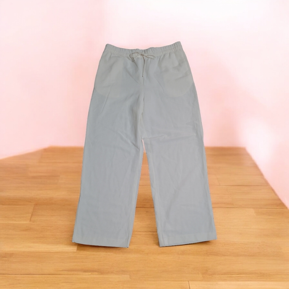 💗Womens Linen Blend Wide Leg Pants NWOT